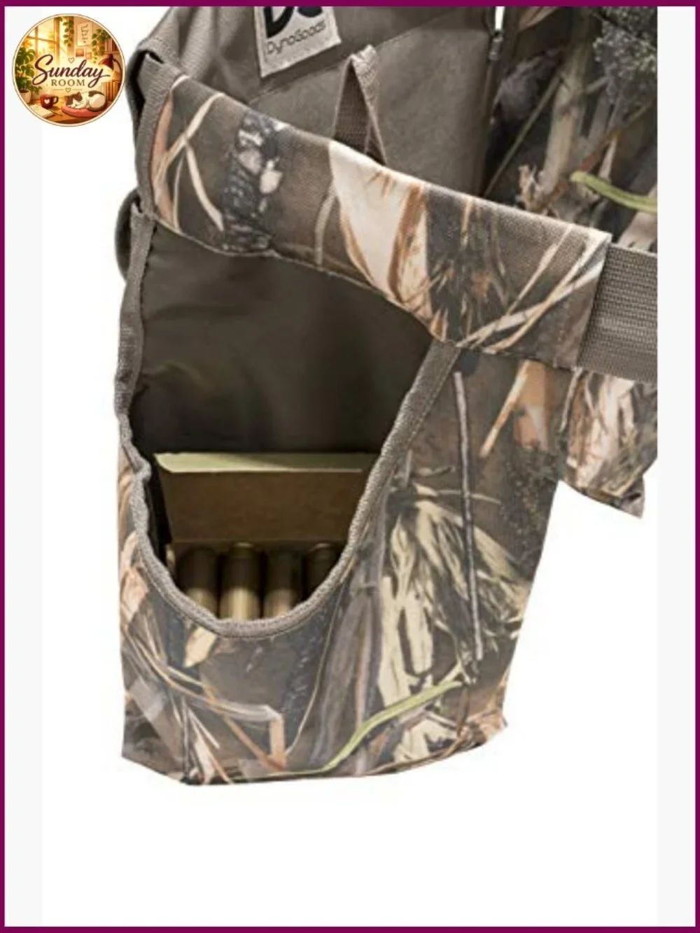 Adjustable Camo Hunting Belt with Shell Pouches